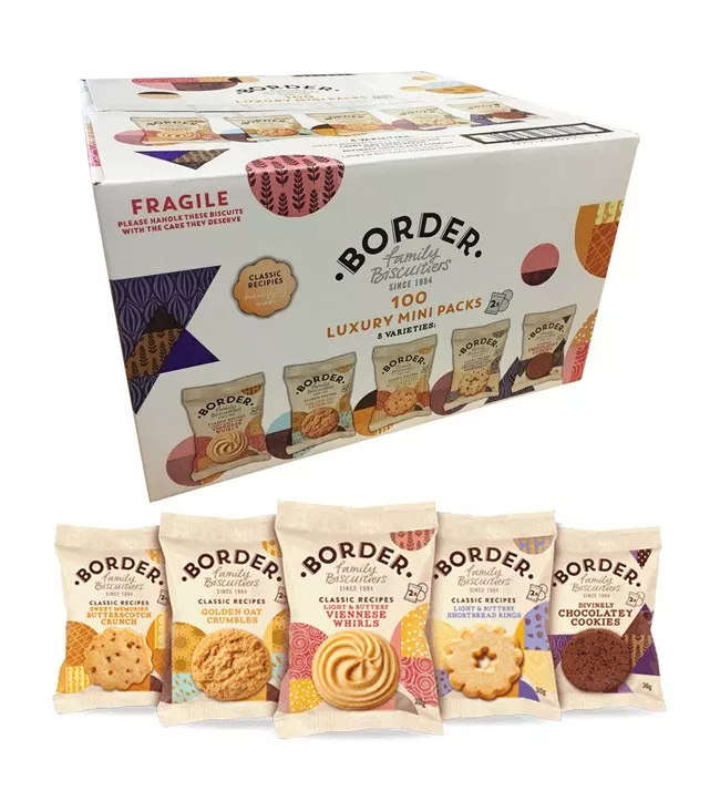 Borders Biscuits - 100 Twin Packs